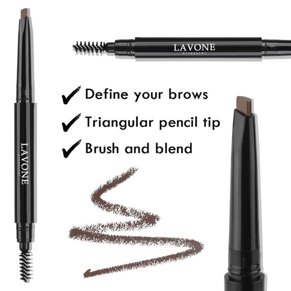 Eyebrow Stamp Pencil Kit for Eyebrows Makeup, with Waterproof Eyebrow Pencil - Picture 4 of 7